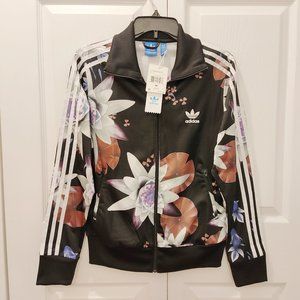 Adidas 2011 Woman's Track Jacket Lotus Print NWT